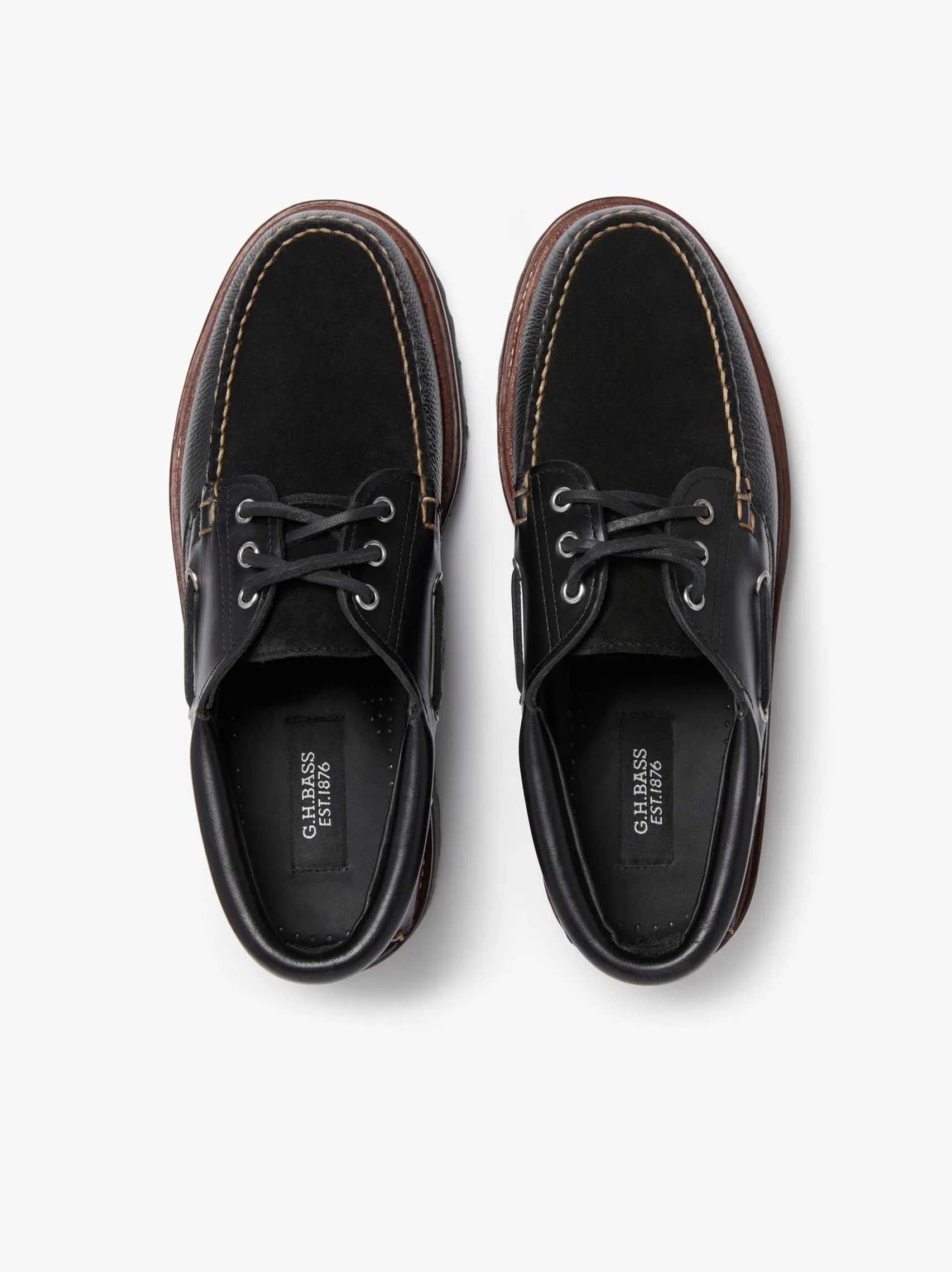 G.H.BASS 1876 Camp Moc Leather & Suede