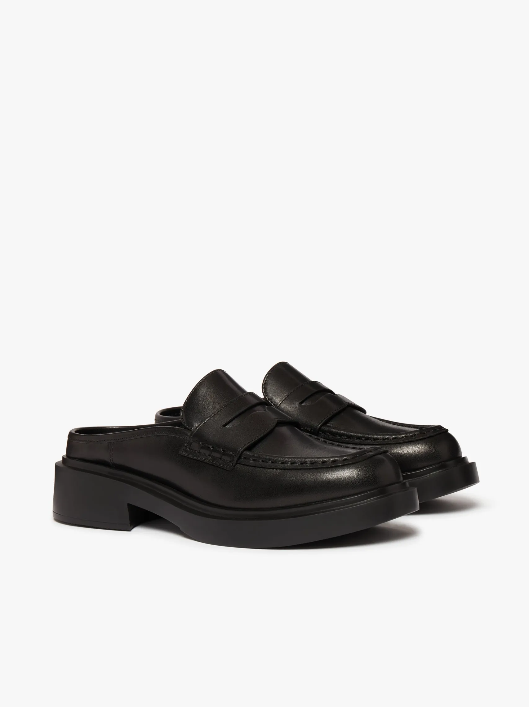 Women G.H.BASS Albany II Mule Penny Loafers Leather