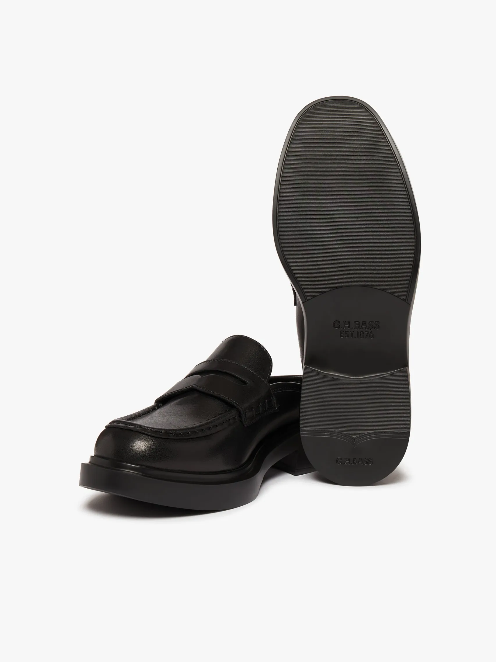 Women G.H.BASS Albany II Mule Penny Loafers Leather