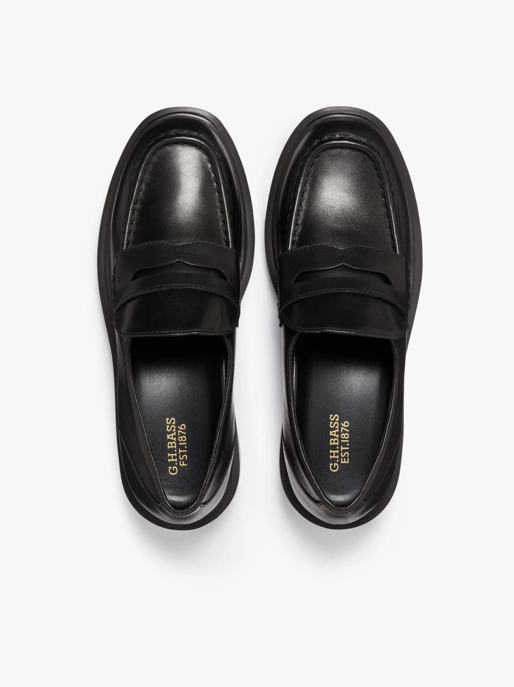 Women G.H.BASS Albany II Penny Loafers Leather