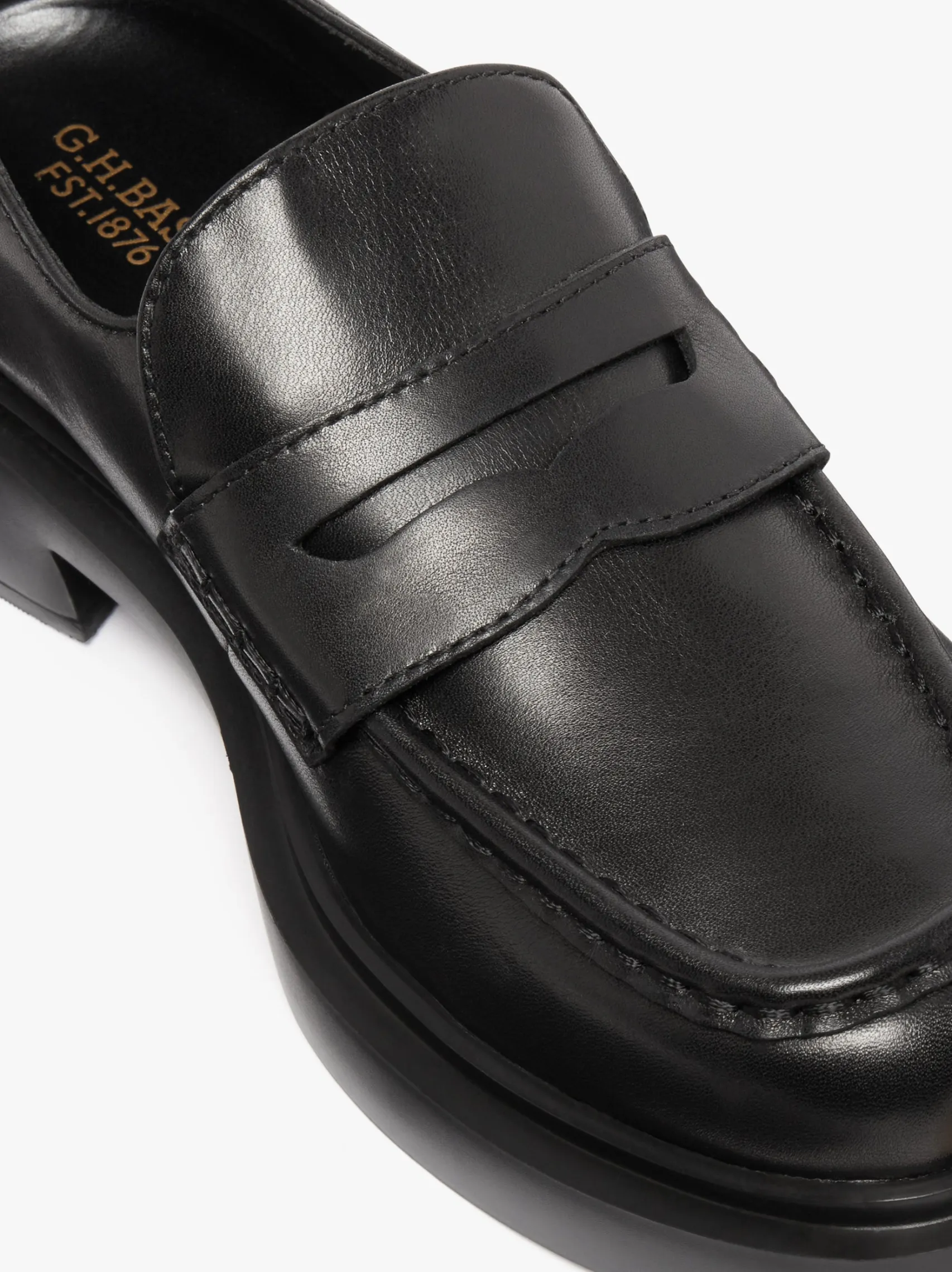 Women G.H.BASS Albany II Penny Loafers Leather