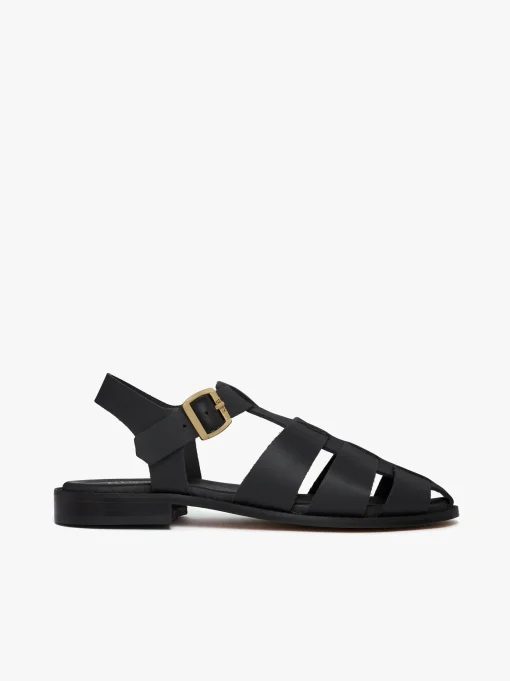 Women G.H.BASS Amelia Fisherman Sandal Vachetta Leather
