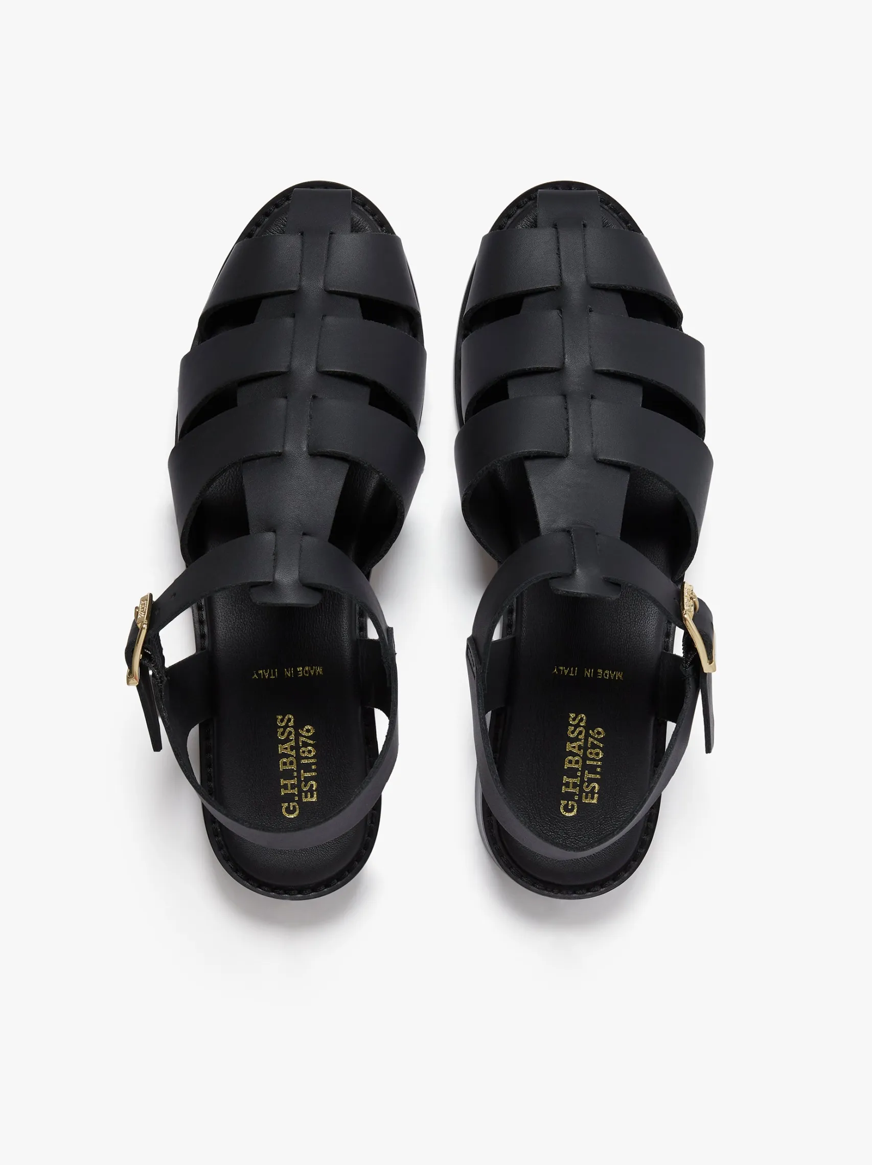Women G.H.BASS Amelia Fisherman Sandal Vachetta Leather