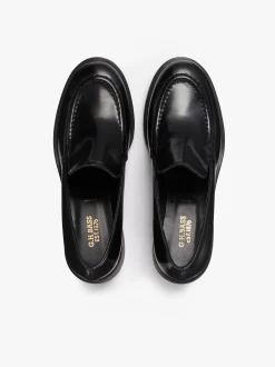 Women G.H.BASS Anna Venetian Loafer Heels Leather