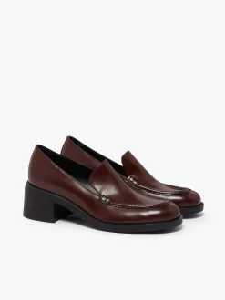 Women G.H.BASS Anna Venetian Loafer Heels Leather