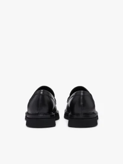 Women G.H.BASS Belmont Lug Penny Loafers Leather