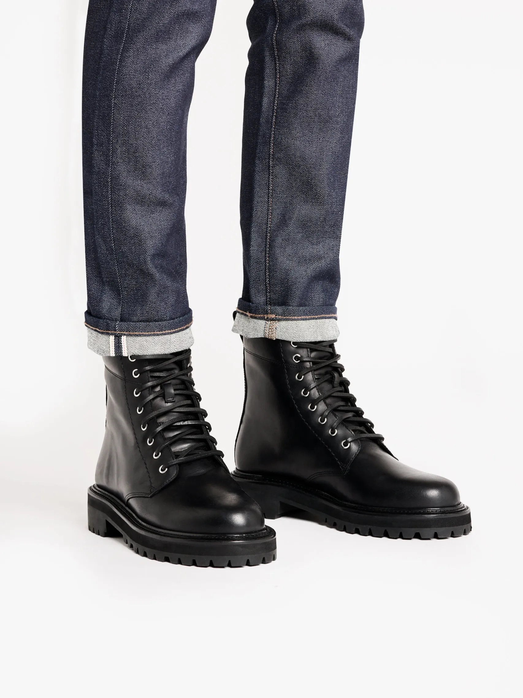G.H.BASS Benson Combat Boots Leather