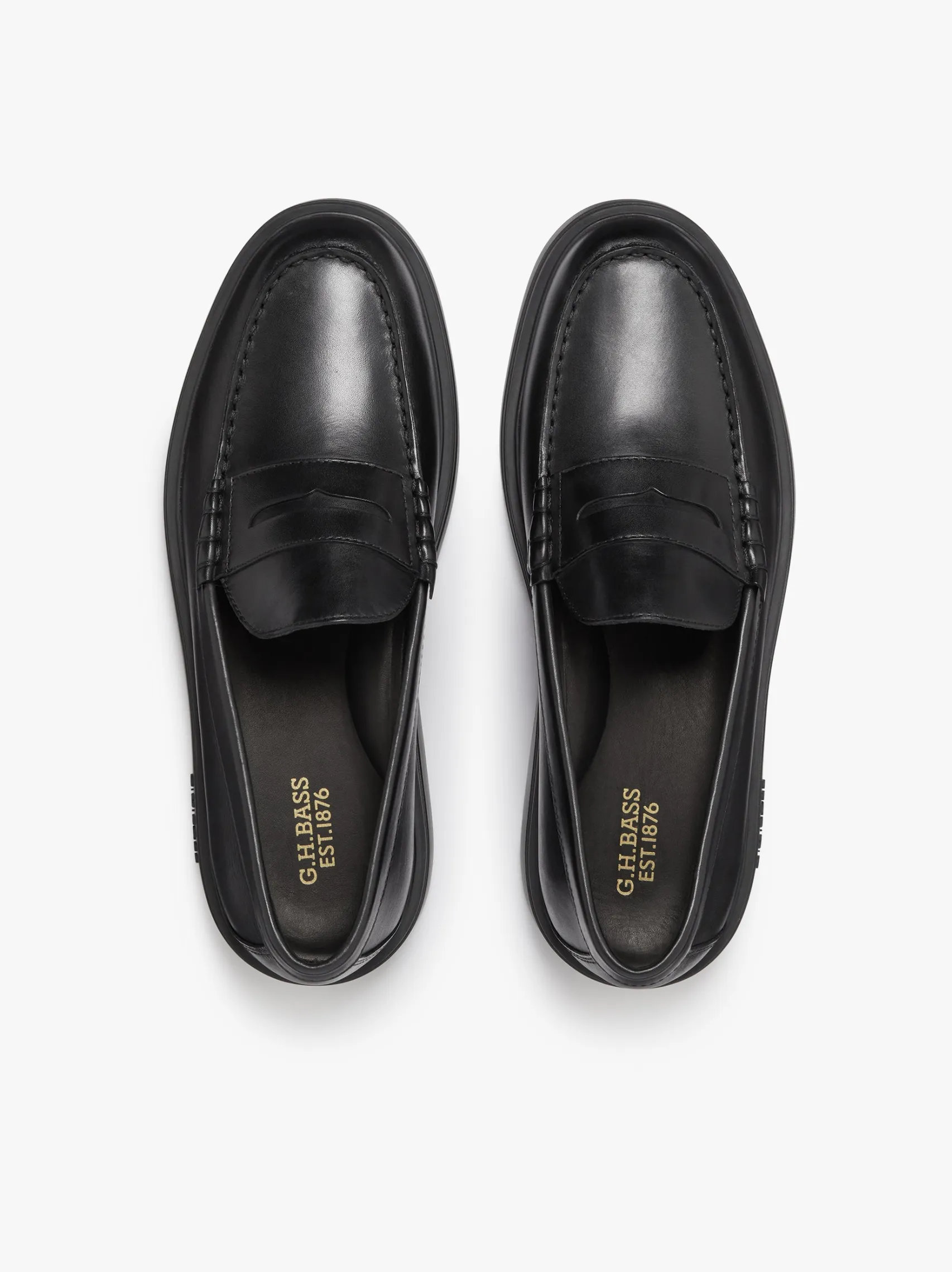 G.H.BASS Bosco Cupsole Penny Loafers leather