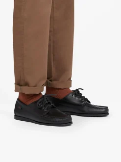 G.H.BASS Camp Moc Jackman Black Leather