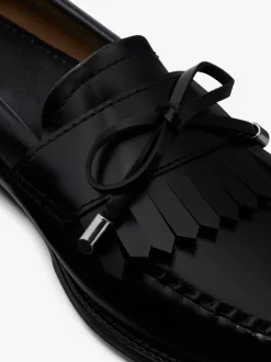 Women G.H.BASS Easy Weejuns Esther Bow Loafers Leather
