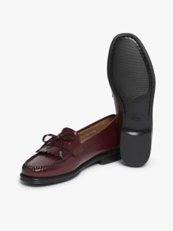 Women G.H.BASS Easy Weejuns Esther Bow Loafers Leather