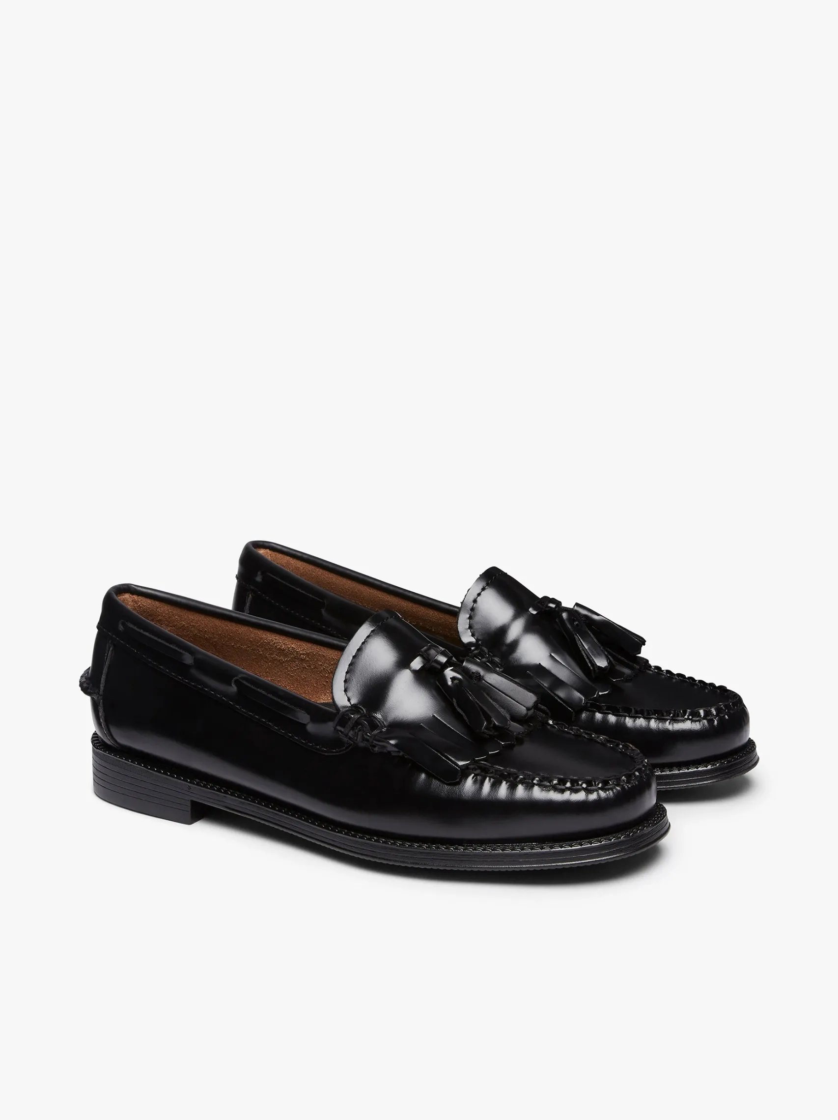 Women G.H.BASS Easy Weejuns Esther Kiltie Tassel Loafers Leather