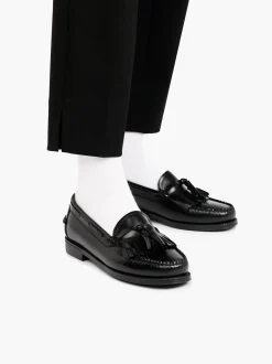 Women G.H.BASS Easy Weejuns Esther Kiltie Tassel Loafers Leather