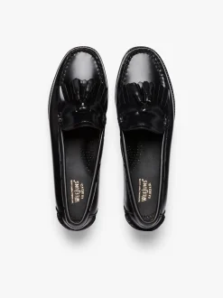 Women G.H.BASS Easy Weejuns Esther Kiltie Tassel Loafers Leather