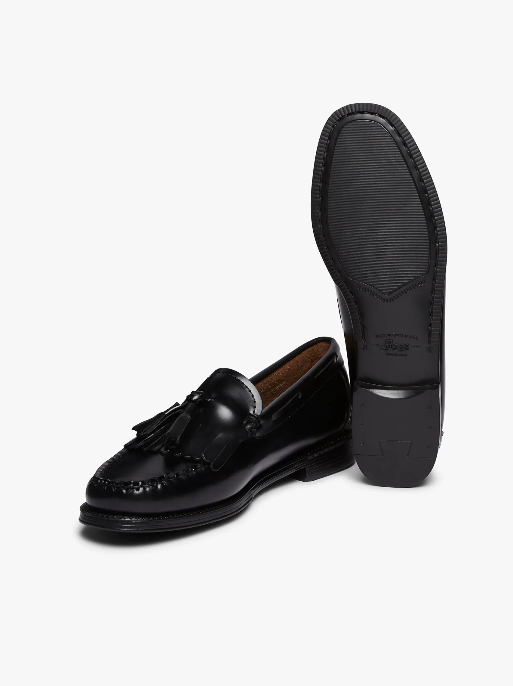 Women G.H.BASS Easy Weejuns Esther Kiltie Tassel Loafers Leather