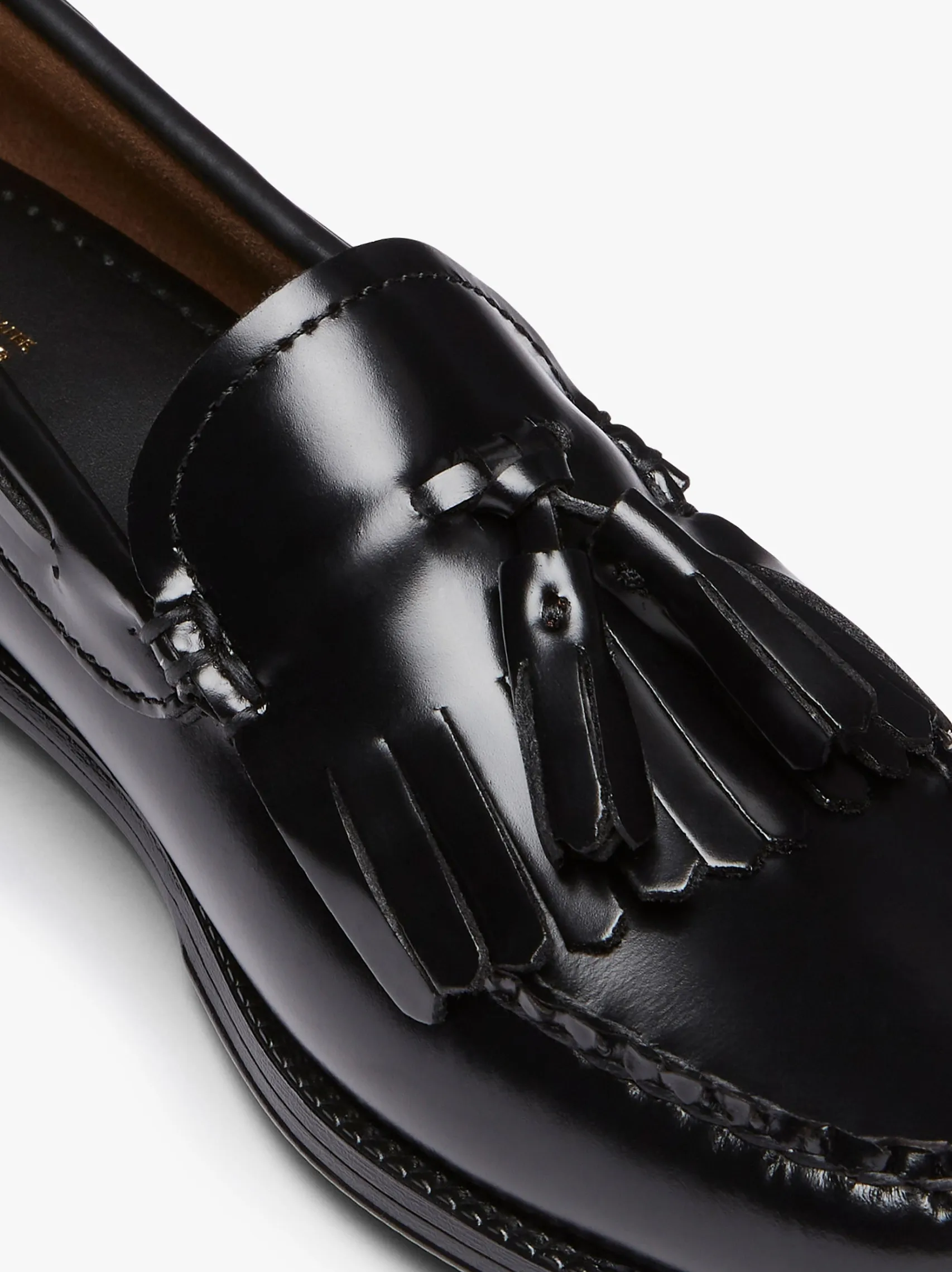Women G.H.BASS Easy Weejuns Esther Kiltie Tassel Loafers Leather