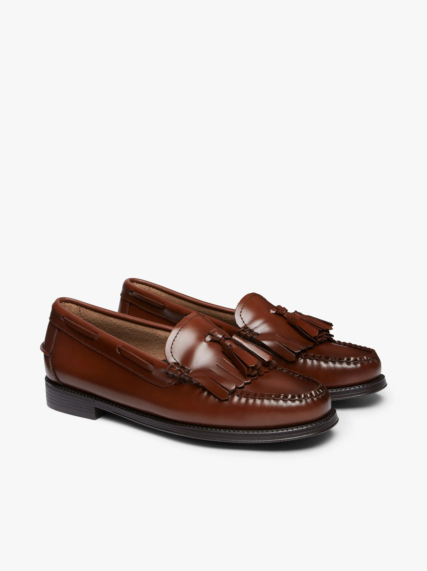 Women G.H.BASS Easy Weejuns Esther Kiltie Tassel Loafers Leather