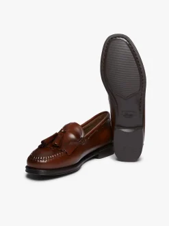 Women G.H.BASS Easy Weejuns Esther Kiltie Tassel Loafers Leather