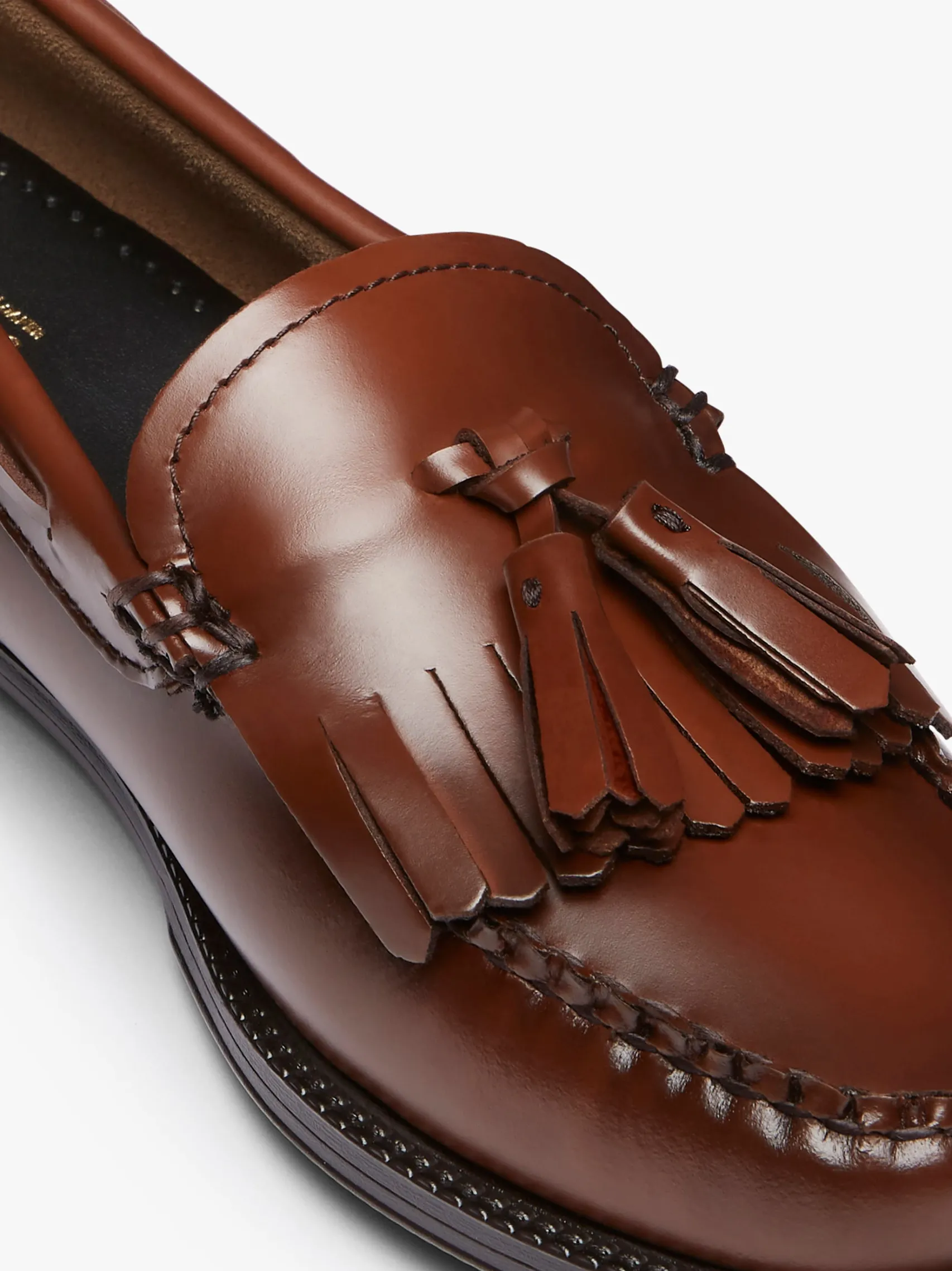 Women G.H.BASS Easy Weejuns Esther Kiltie Tassel Loafers Leather