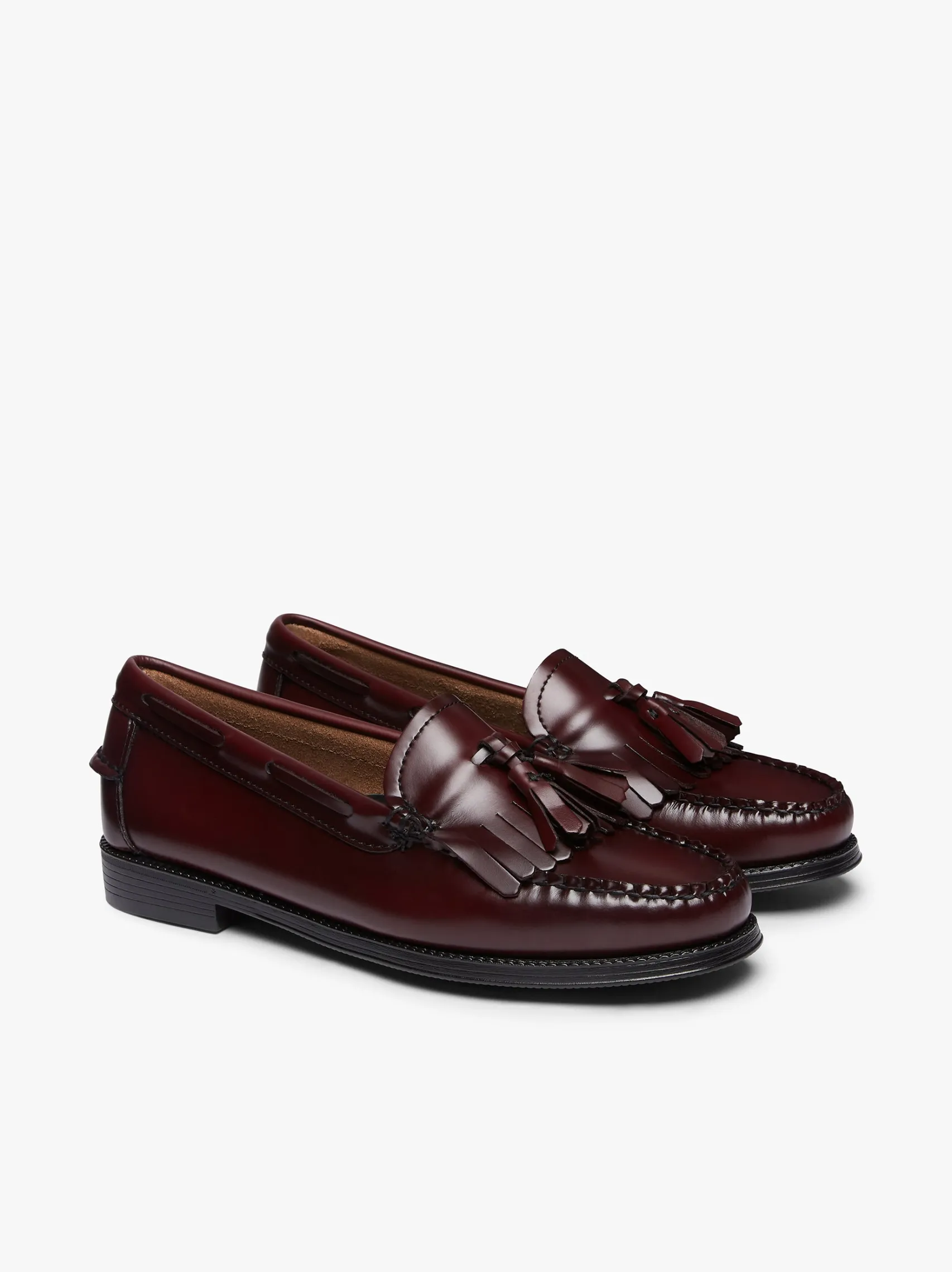 Women G.H.BASS Easy Weejuns Esther Kiltie Tassel Loafers Leather