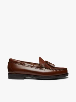 G.H.BASS Easy Weejuns Larkin Tassel Loafers Brown Leather