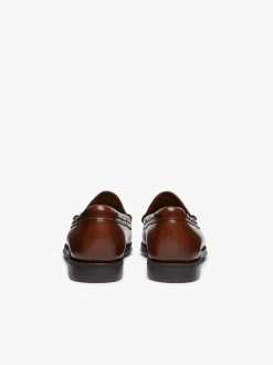 G.H.BASS Easy Weejuns Larkin Tassel Loafers Brown Leather