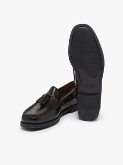 G.H.BASS Easy Weejuns Larkin Tassel Loafers Chocolate leather