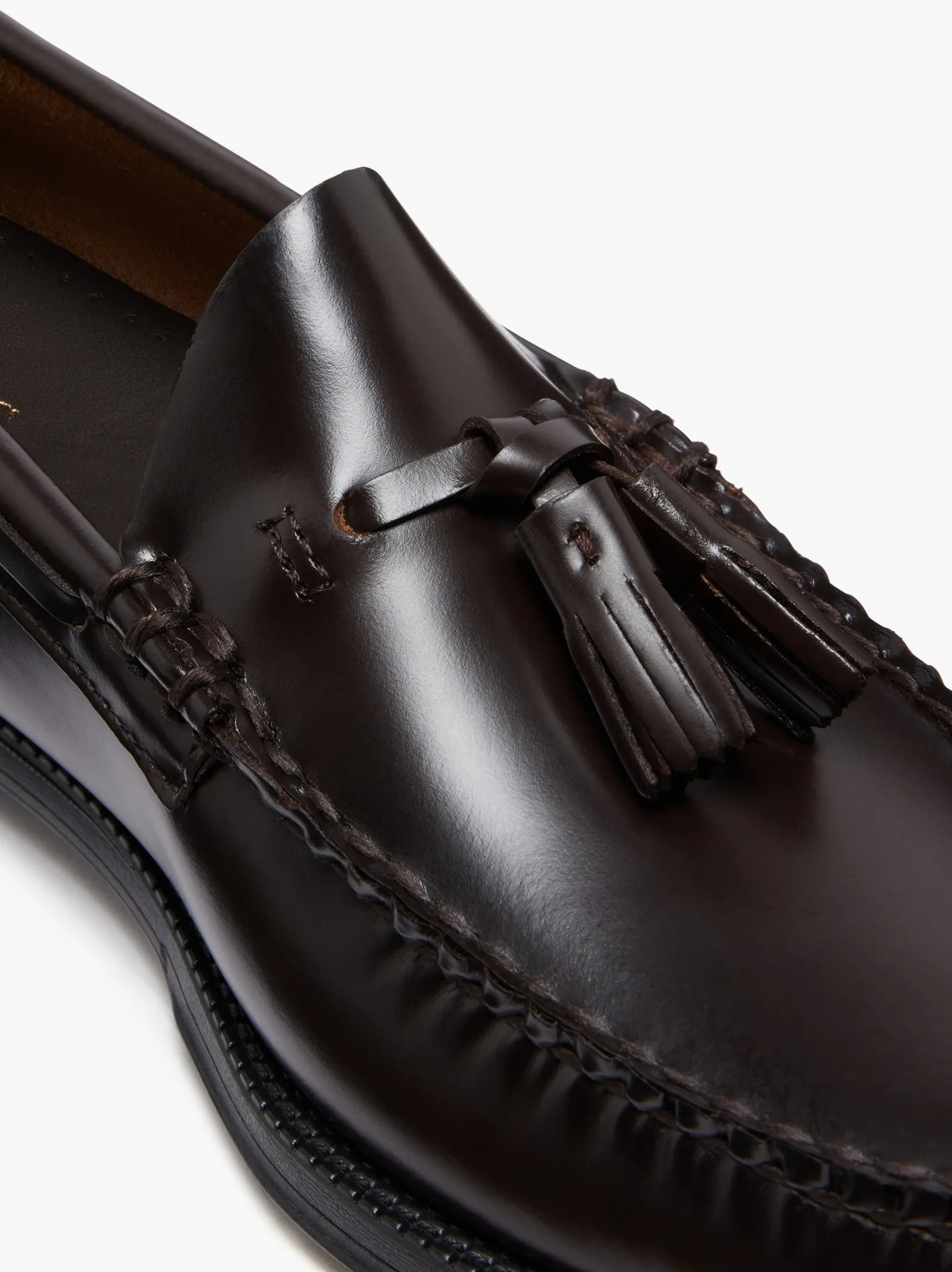 G.H.BASS Easy Weejuns Larkin Tassel Loafers Chocolate leather