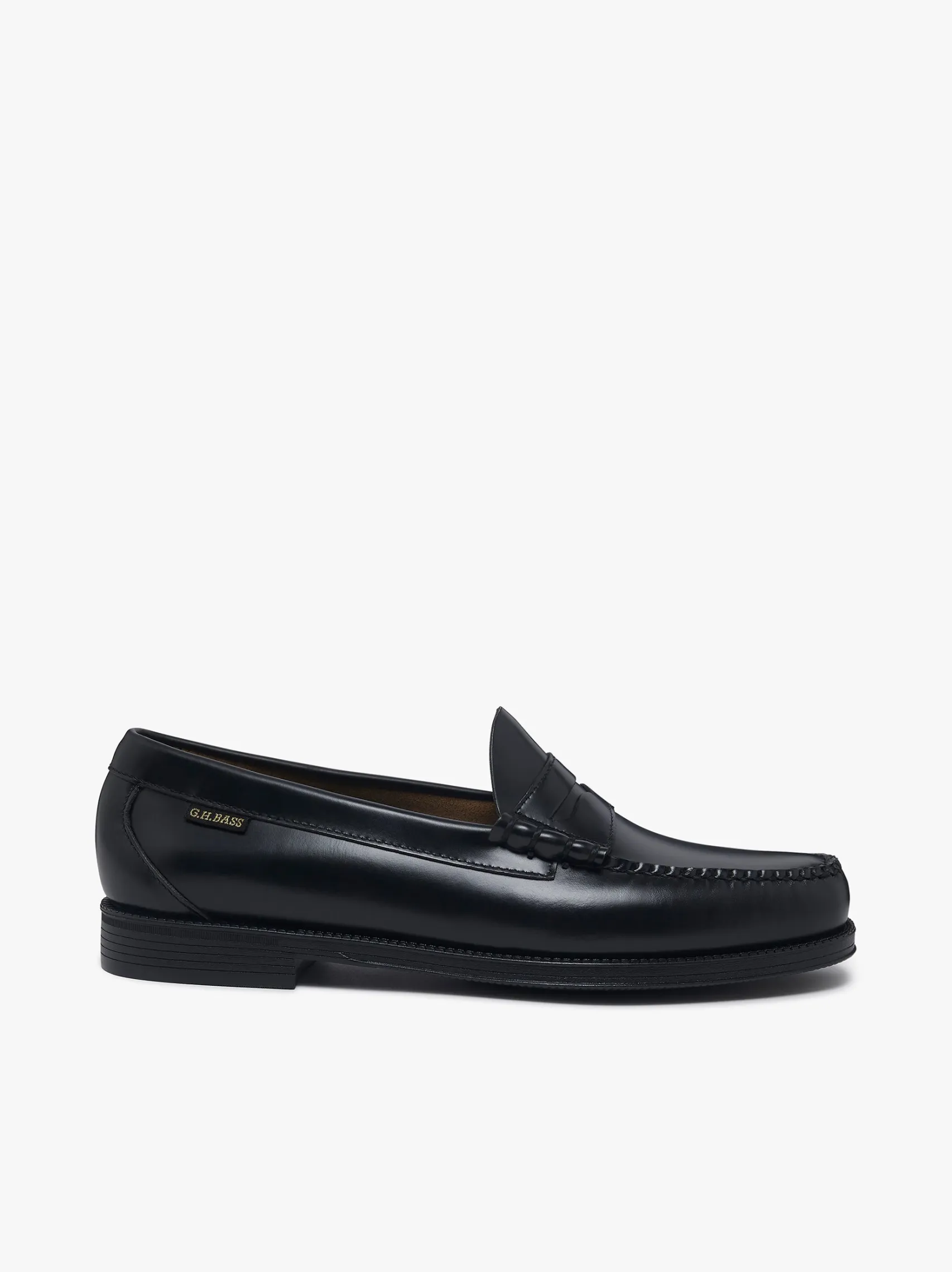 G.H.BASS Easy Weejuns Larson Flag Penny Loafers Leather