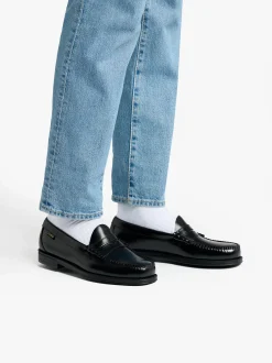 G.H.BASS Easy Weejuns Larson Flag Penny Loafers Leather