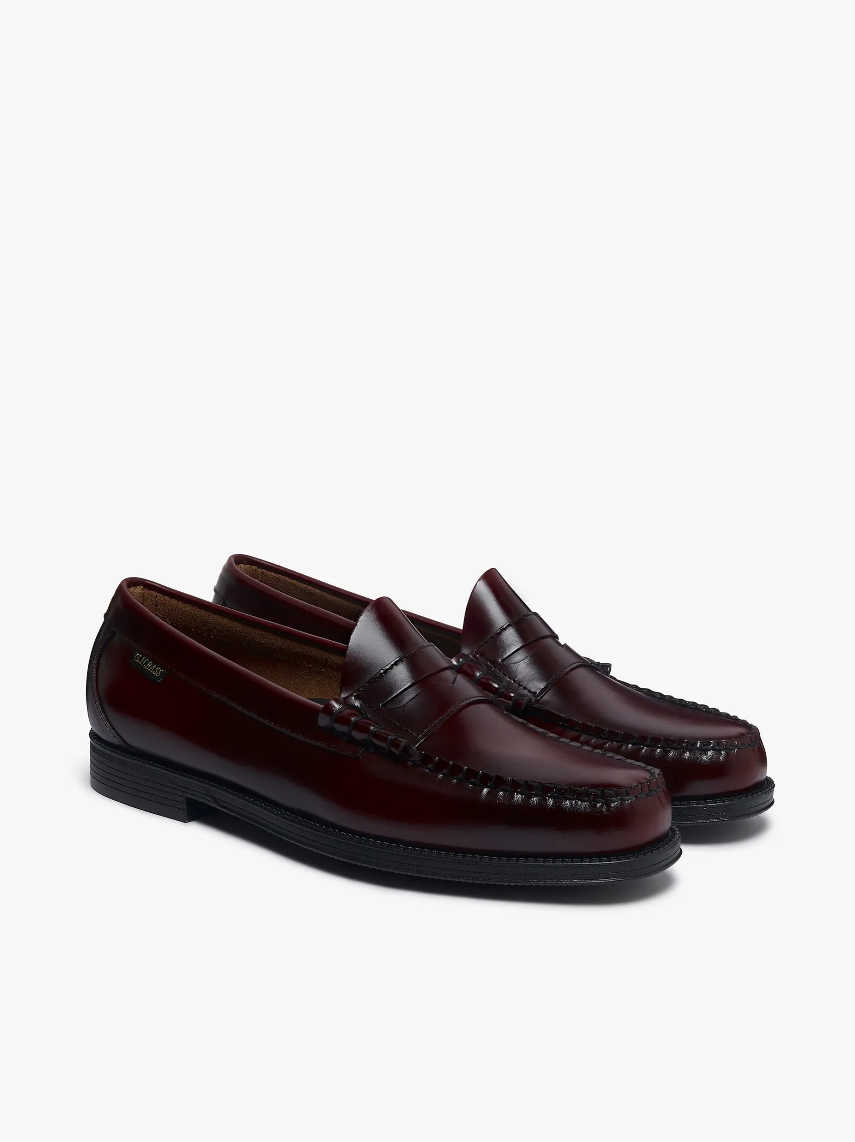G.H.BASS Easy Weejuns Larson Flag Penny Loafers leather