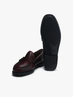 G.H.BASS Easy Weejuns Larson Flag Penny Loafers leather