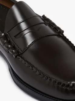 G.H.BASS Easy Weejuns Larson Penny Loafers Chocolate Leather