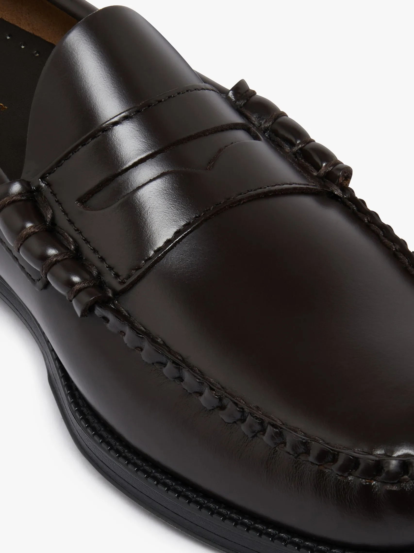 G.H.BASS Easy Weejuns Larson Penny Loafers Chocolate Leather