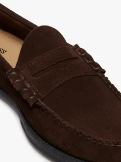 G.H.BASS Easy Weejuns Larson Penny Loafers suede