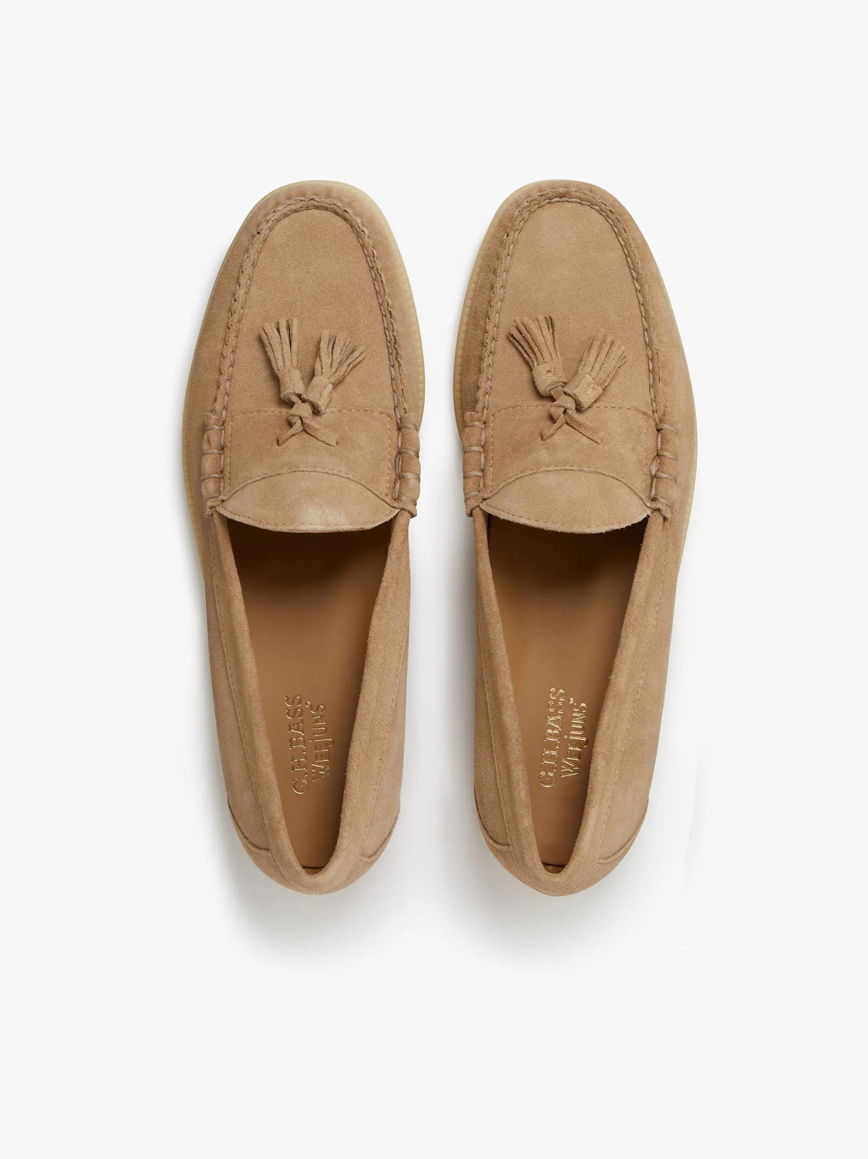 G.H.BASS Easy Weejuns Lennox Tassel Loafers Suede