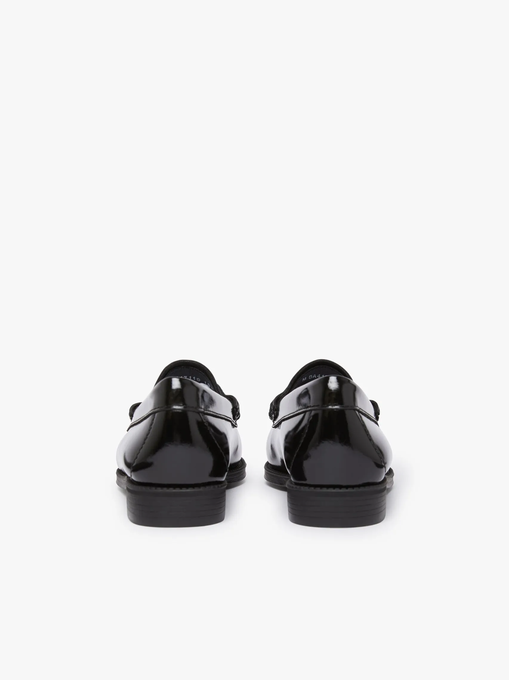 Women G.H.BASS Easy Weejuns Penny Lianna Horsebit Loafers Black Patent Leather