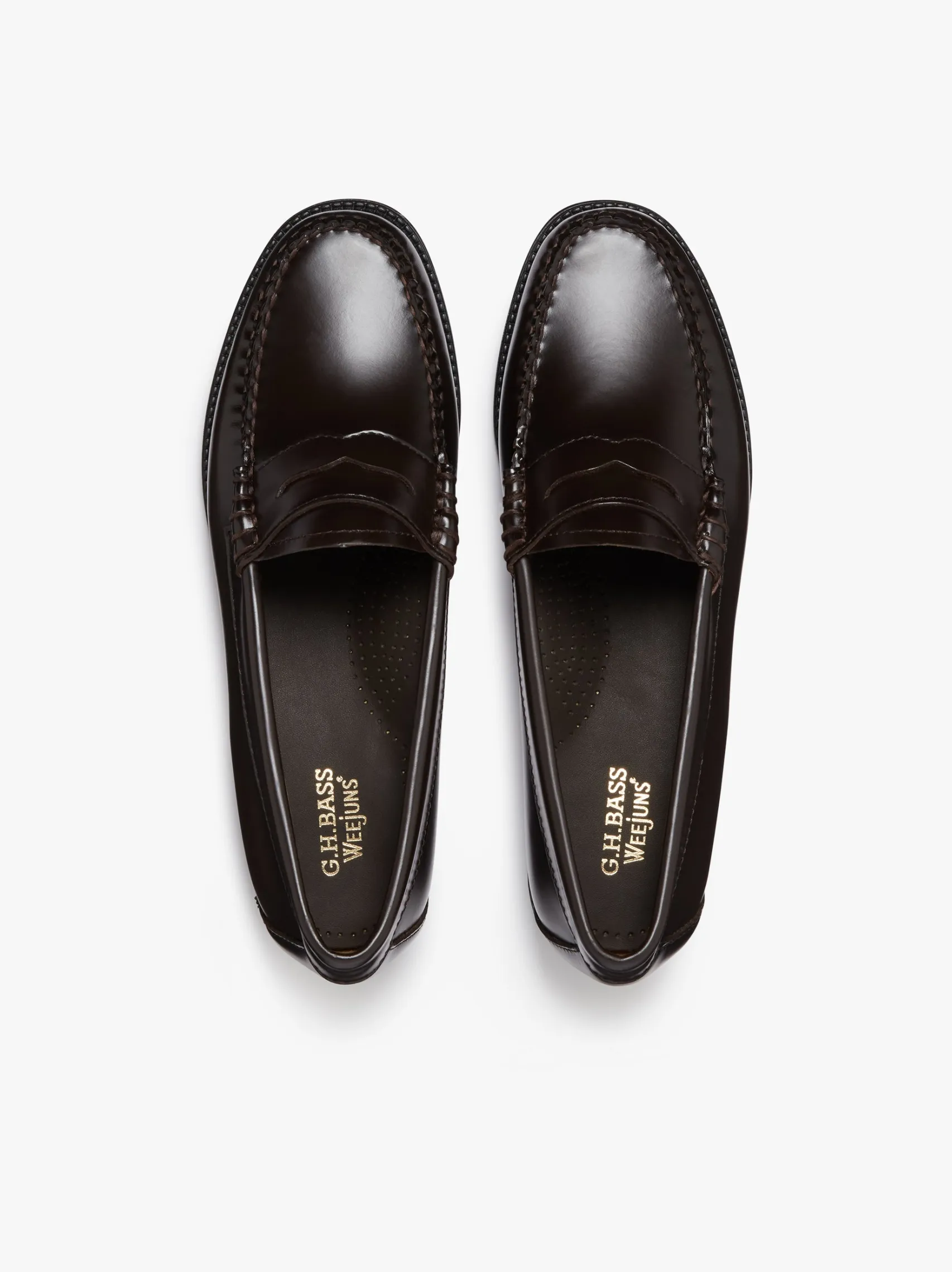 Women G.H.BASS Easy Weejuns Penny Loafers Leather