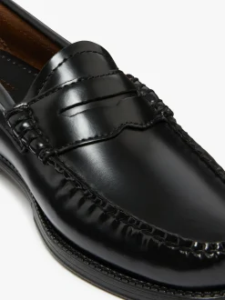 Women G.H.BASS Easy Weejuns Penny Love Note Loafers Leather