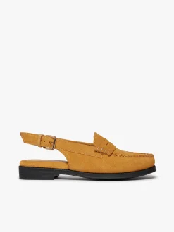 Women G.H.BASS Easy Weejuns Whitney Slingback Loafers Suede