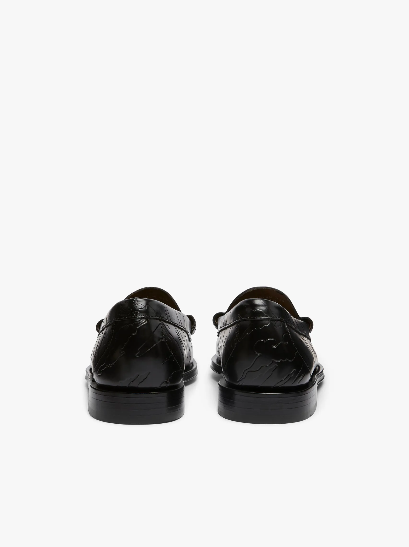 G.H.BASS x Maharishi Larson Penny Loafers Black Embossed Leather
