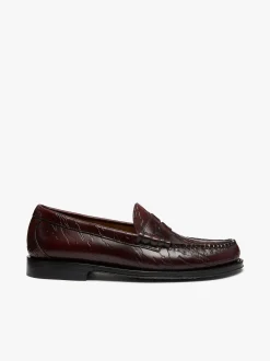 G.H.BASS x Maharishi Larson Penny Loafers Embossed Leather