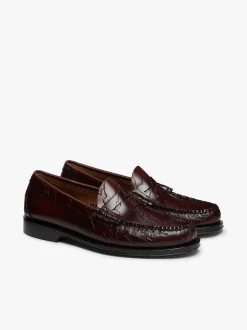 G.H.BASS x Maharishi Larson Penny Loafers Embossed Leather