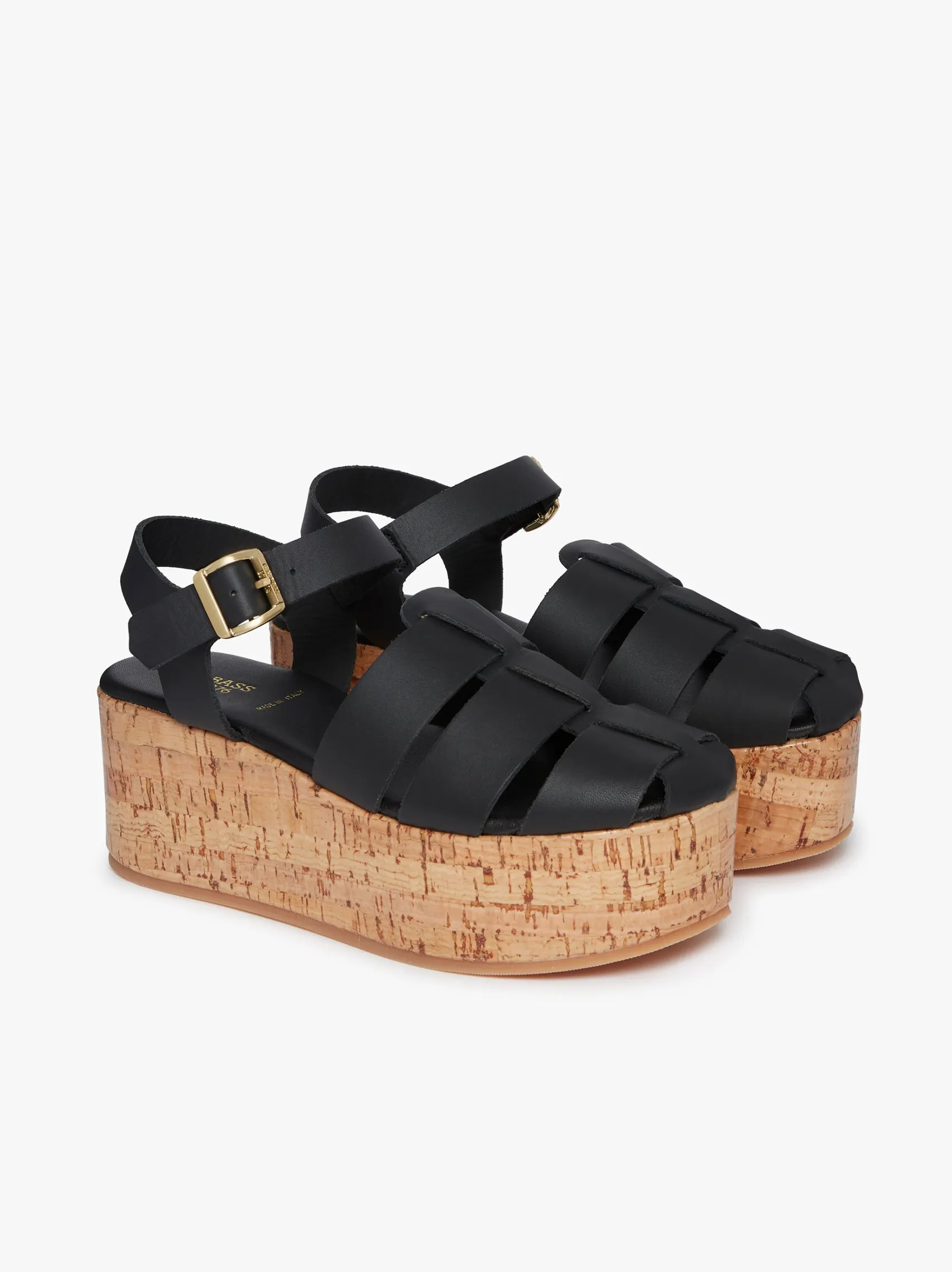 Women G.H.BASS Helena Platform Sandals Leather