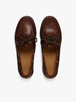 G.H.BASS Jetty II 2 Eye Boat Shoes Tumbled Leather