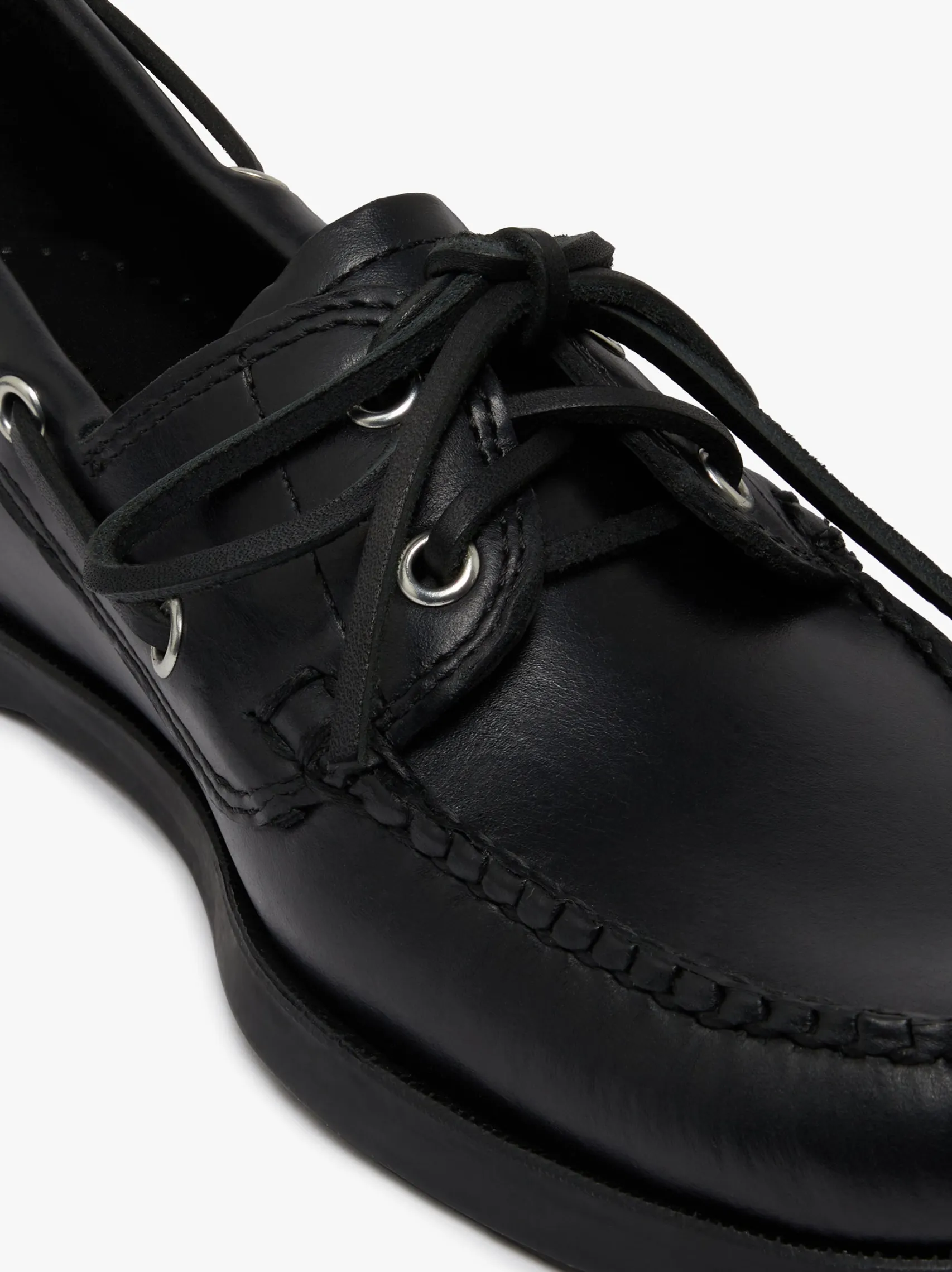 G.H.BASS Jetty II 2 Eye Boat Shoes Leather