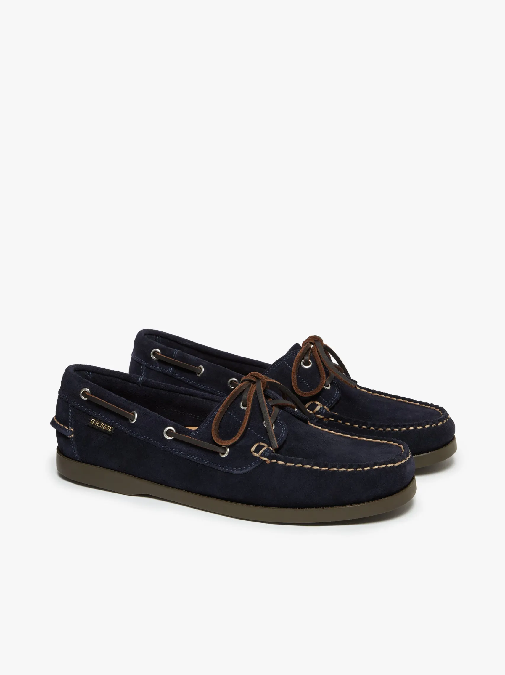 G.H.BASS Jetty II 2 Eye Boat Shoes Suede