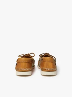 G.H.BASS Jetty III 2 Eye Boat Shoes Textured Leather