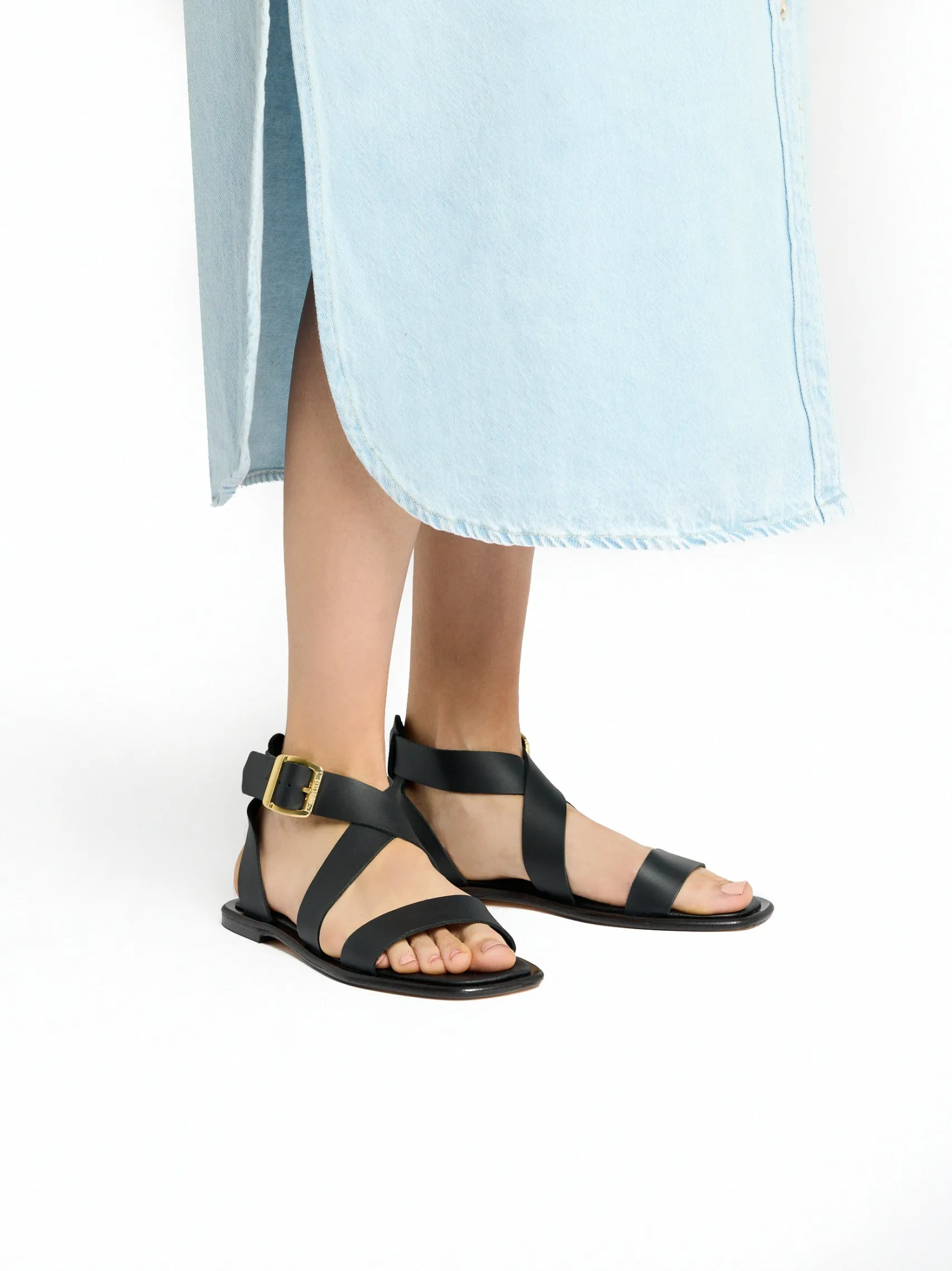 Women G.H.BASS Marina Ankle Strap Sandal Leather