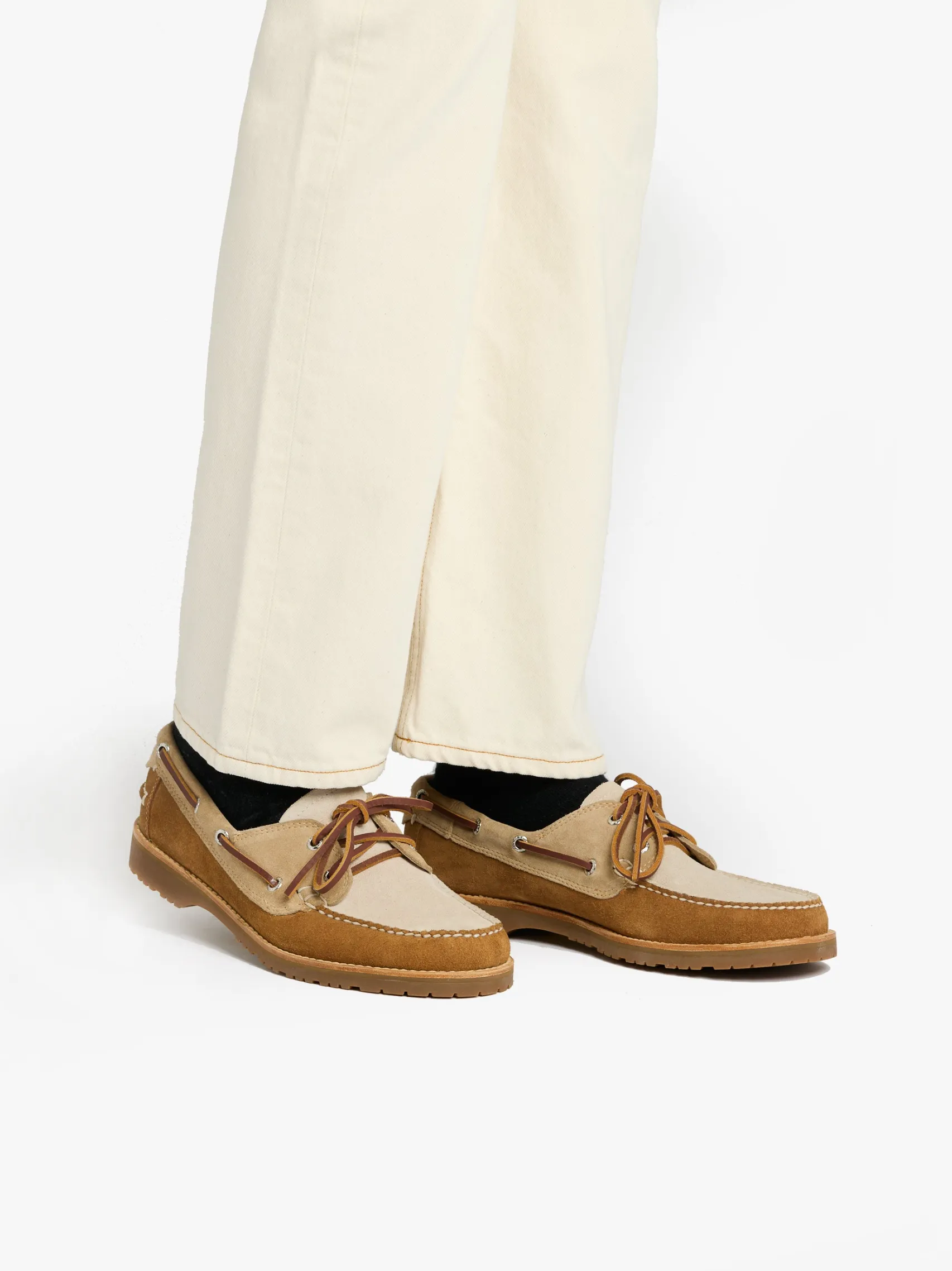 G.H.BASS Mini Lug Hampton Tan and Oiled Suede